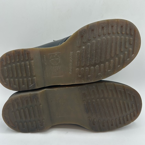 Vintage Dr Martens Oxfords M7 W8 1461 Made In England 3 eye Rare Black Leather - Picture 15 of 16